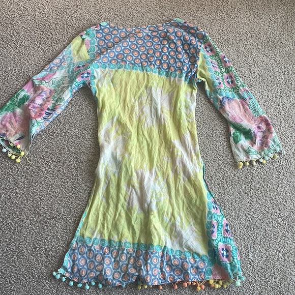 Z&L Europe cotton beach coverup Pom Pom detail small - Picture 4 of 5